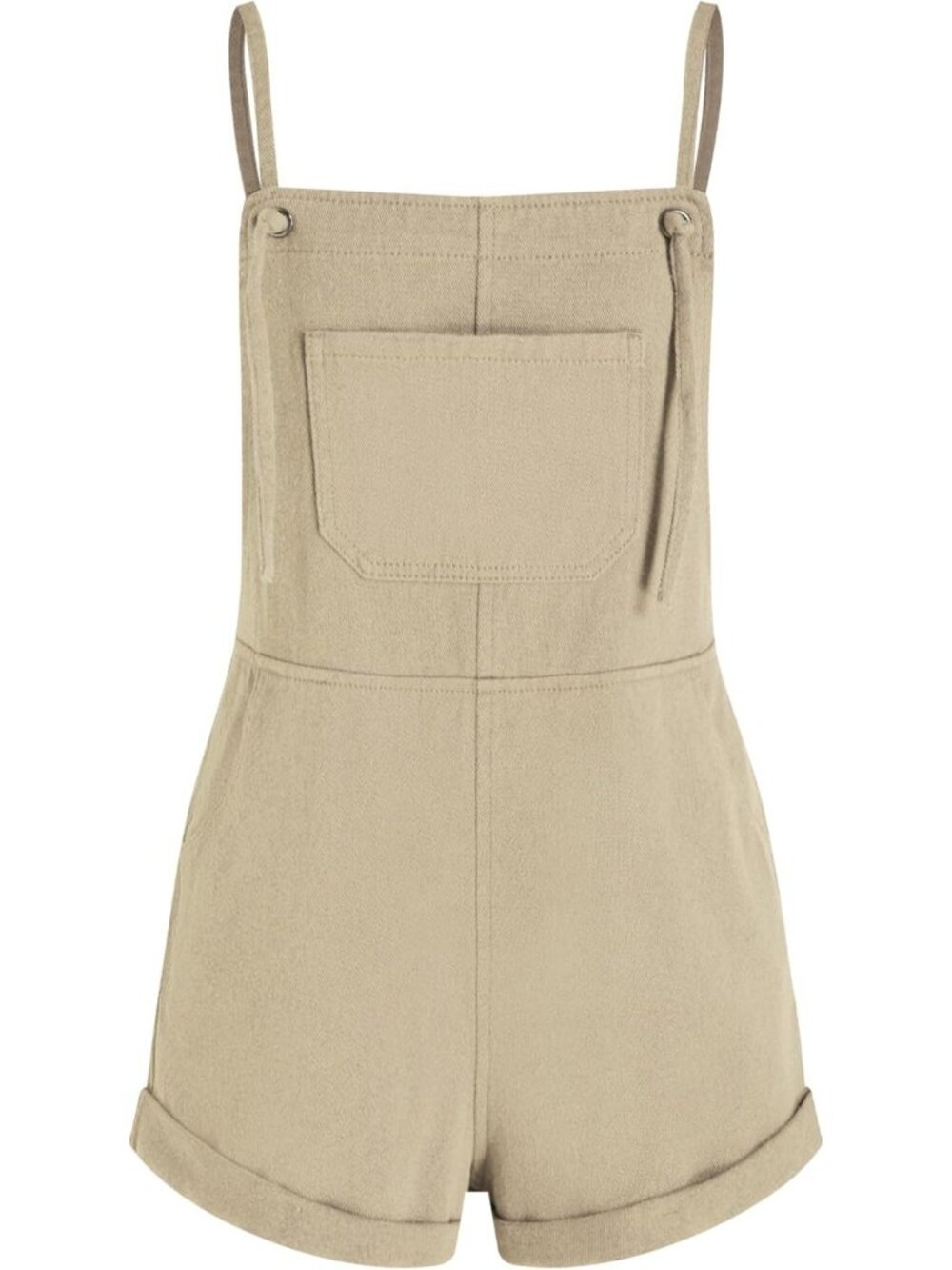 Women Khaki Jean Denim Adjustable Strap Loose Fit Overalls Summer Rompers